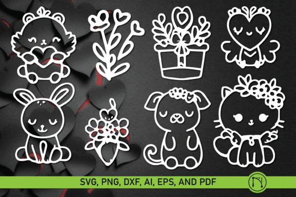 Download Cricut Valentine Animal SVG Bundle - Cricut valentine Collection