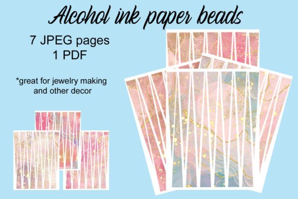 Download Alcohol Ink Paper Beads - Premium Bundle