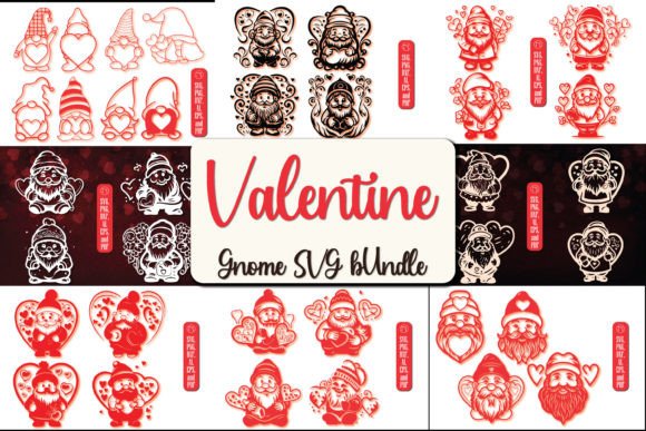Download Cricut Valentine Gnome SVG Mega Bundle - Cricut valentine Collection