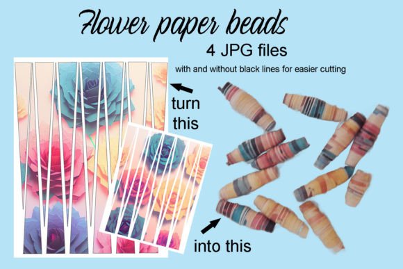 Download Flower Paper Beads - Beads Collection