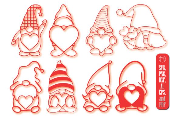 Download Cricut Valentine Gnome SVG Bundle - Cricut valentine Collection