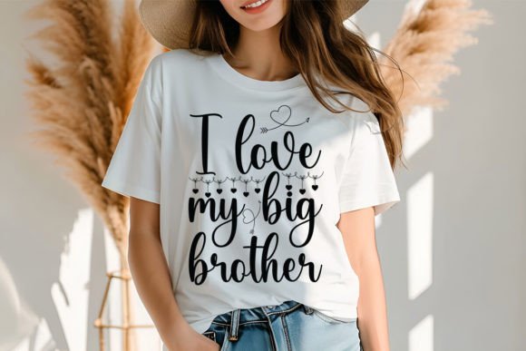 Download I Love My Big Brother SVG Design - Svg design Collection